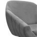 Kit 02 Poltronas Giratória Giovana Suede Grafite Base Madeira MM30 D'Rossi