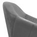 Kit 02 Poltronas Giratória Giovana Suede Grafite Base Madeira MM30 D'Rossi