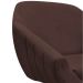 Kit 02 Poltronas Giratória Giovana Suede Marrom Base Madeira MM30 D'Rossi