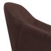 Kit 02 Poltronas Giratória Giovana Suede Marrom Base Madeira MM30 D'Rossi