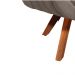 Kit 02 Poltronas Giratória Giovana Suede Marrom Rato Base Madeira MM30 D'Rossi