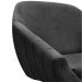 Kit 02 Poltronas Giratória Giovana Suede Preto Base Madeira MM30 D'Rossi