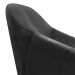 Kit 02 Poltronas Giratória Giovana Suede Preto Base Madeira MM30 D'Rossi