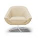 Kit 02 Poltronas Giratória Giovana Veludo Luxo Base Cromada - D'Rossi