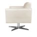 Kit 02 Poltronas Giratória Marisa Suede Base Cromada D'Rossi