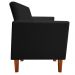 Kit 02 Poltronas Jade Corino Preto Pés Chanfrado Castanho D'Rossi