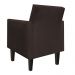 Kit 02 Poltronas Jade Suede Marrom Pés Chanfrado Tabaco D'Rossi