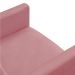 Kit 02 Poltronas Larissa Suede Rose Pés Palito de Madeira - D'Rossi