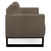 Kit 02 Poltronas Luisa Suede Marrom Rato Base Industrial Metálica Preto - D'Rossi