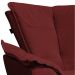 Kit 02 Poltronas Opala Veludo Marsala Pés Palito Castanho - D'Rossi