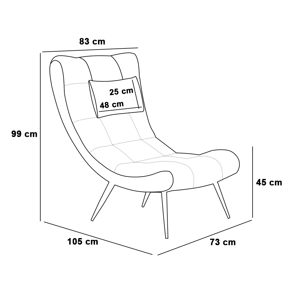 Kit 02 Poltronas Sher Corano Branco Pés Palito de Ferro - Indo Decorar