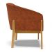 Kit 02 Poltronas Stella Corano Base Madeira Castanho - D'Rossi