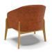 Kit 02 Poltronas Stella Corano Base Madeira Castanho - D'Rossi