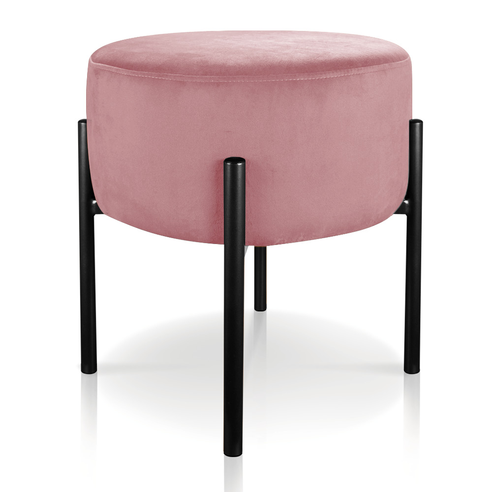 Kit 02 Puffs Iron Suede Rose Base Palito D'Rossi