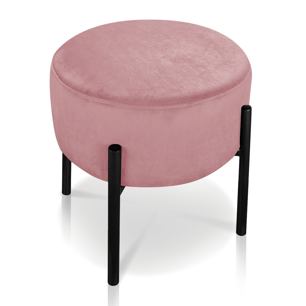 Kit 02 Puffs Iron Suede Rose Base Palito D'Rossi