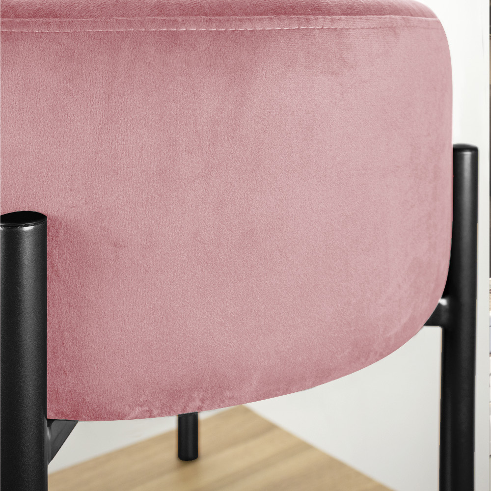 Kit 02 Puffs Iron Suede Rose Base Palito D'Rossi