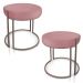 Kit 02 Puffs Love Suede Rose Base Industrial Cobre - D'Rossi