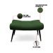 Kit 02 Puffs Sher Suede Verde Pés Palito de Ferro - D'Rossi