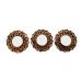 Kit 03 Espelhos Decorativo Moldura Redonda Bronze - D'Rossi