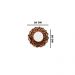 Kit 03 Espelhos Decorativo Moldura Redonda Bronze - D'Rossi