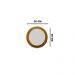 Kit 03 Espelhos Decorativo Moldura Redonda Dourado - D'Rossi