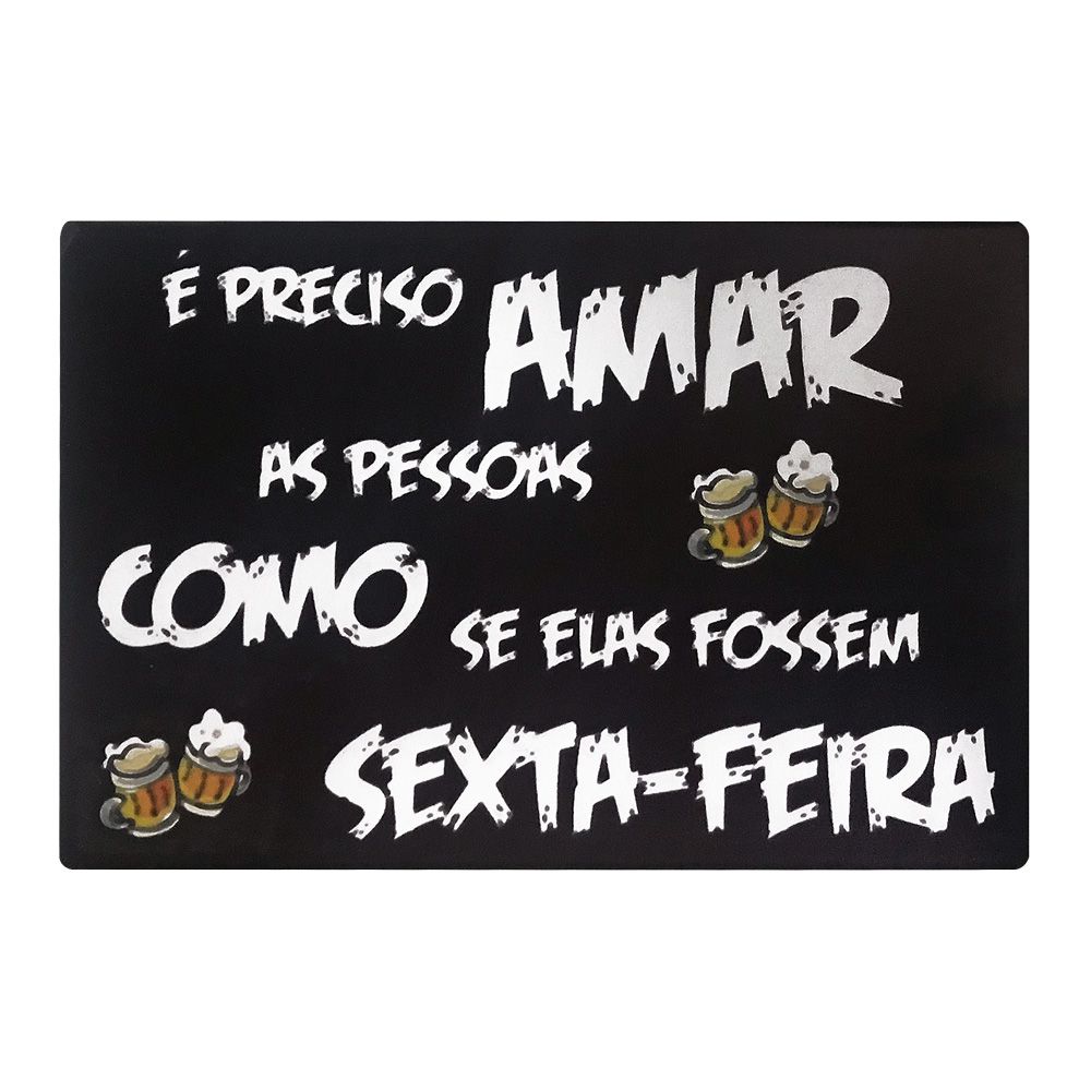 Kit 03 Placas de MDF Decorativas Churrasco 19,5x29,5 - D'Rossi