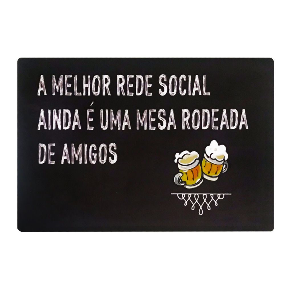 Kit 03 Placas de MDF Decorativas Churrasco 19,5x29,5 - D'Rossi