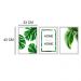 Kit 03 Quadros Decorativos "Folhagem Home Sweet Home" 43X33X1CM - D'Rossi