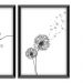 Kit 03 Quadros Decorativos "Love Lives" 43X33X1CM - D'Rossi