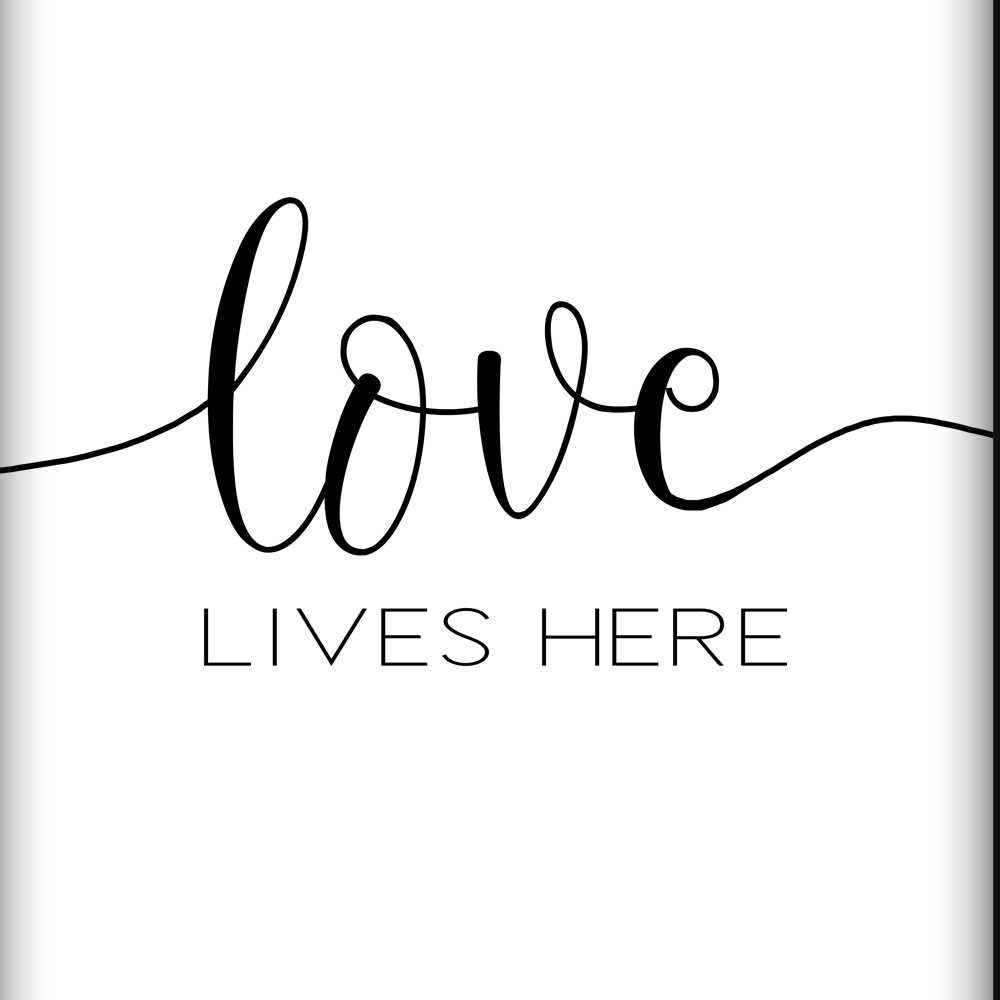 Kit 03 Quadros Decorativos "Love Lives" 43X33X1CM - D'Rossi