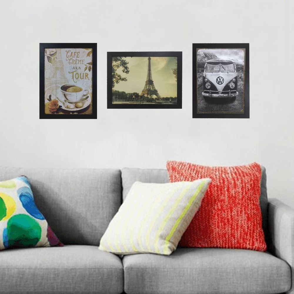 Kit 03 Quadros Decorativos Sortidos 45x35 - D'Rossi