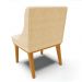 Kit 04 Cadeiras de Jantar Liz Suede Base Fixa Madeira Castanho - D'Rossi