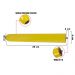 Kit 04 Pés Palito Amarelo 25 cm - D'Rossi