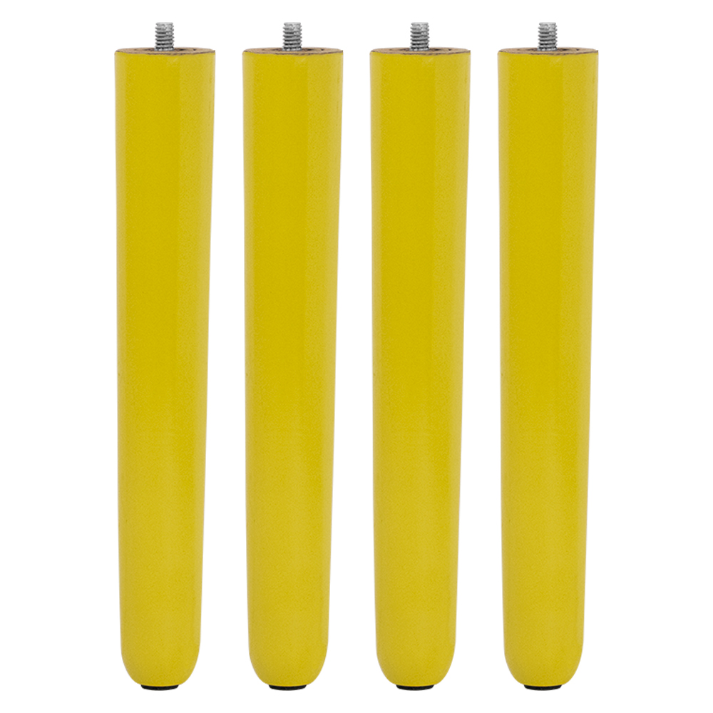 Kit 04 Pés Palito Amarelo 30 cm - D'Rossi