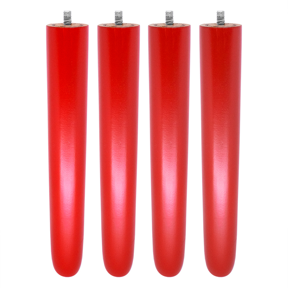 Kit 04 Pés Palito Vermelho 25 cm - D'Rossi
