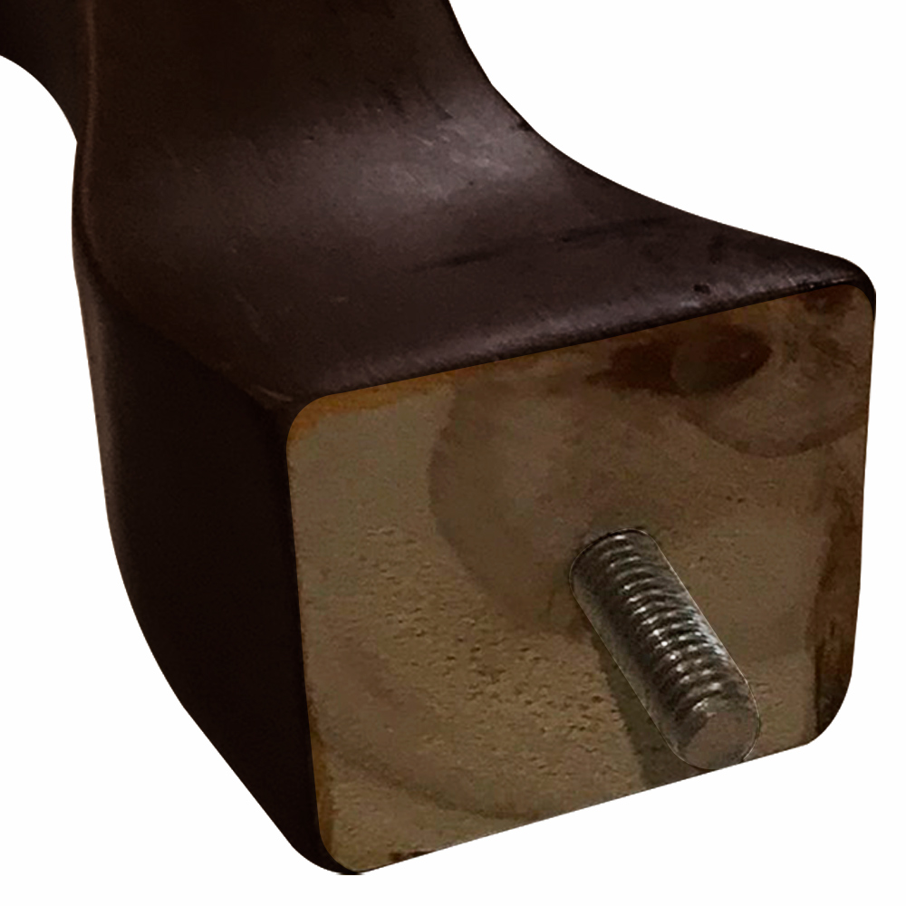 Kit 04 Pés Retrô Tabaco 20cm com Rosca Metal para Móveis D10 - D'Rossi