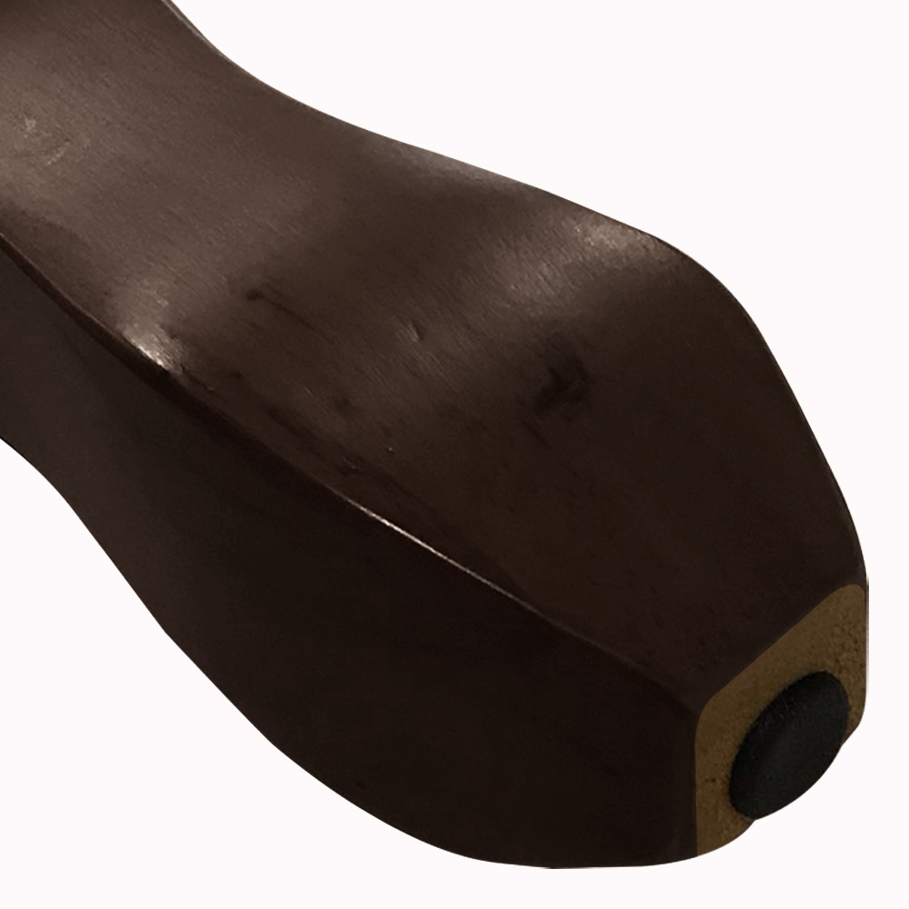 Kit 04 Pés Retrô Tabaco 20cm com Rosca Metal para Móveis D10 - D'Rossi