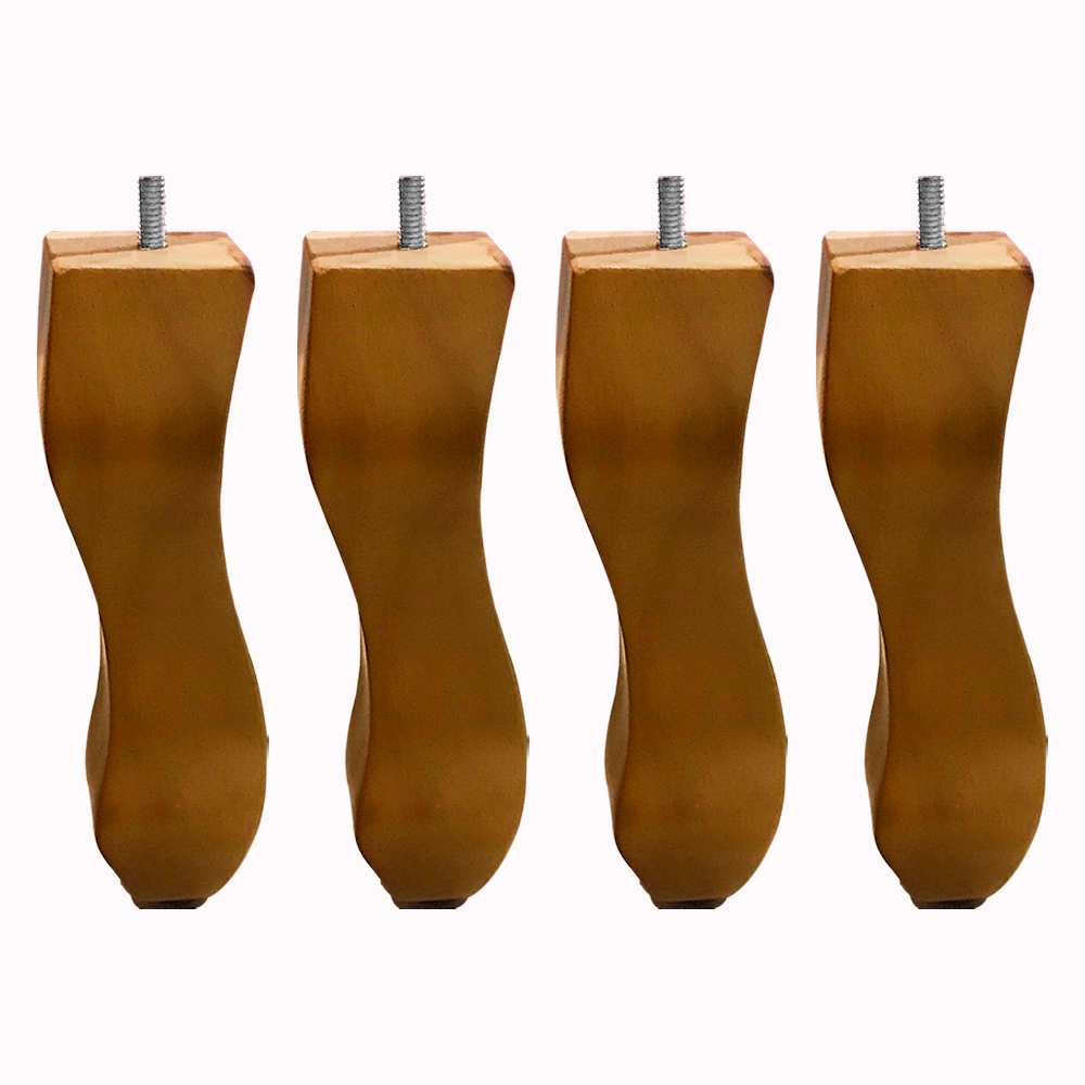 Kit 04 Pés Retro Castanho 20 cm  D10 - D'Rossi