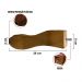 Kit 04 Pés Retro Castanho 20 cm  D10 - D'Rossi