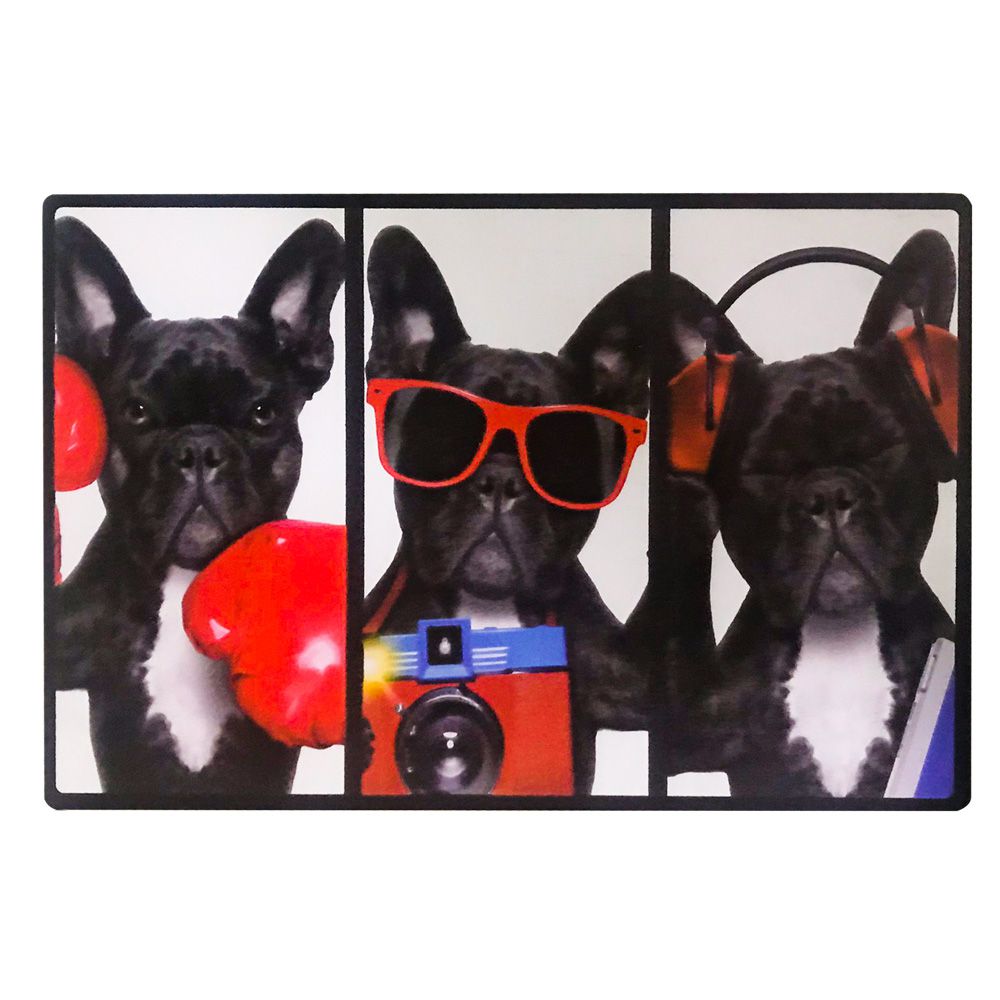Kit 04 Placas de MDF Decorativas Dog 19,5x29,5 - D'Rossi