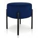 Kit 04 Puffs Iron Suede Azul Marinho Base Preto Palito D'Rossi