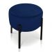 Kit 04 Puffs Iron Suede Azul Marinho Base Preto Palito D'Rossi