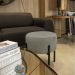 Kit 04 Puffs Iron Suede Marrom Rato Base Preto Palito D'Rossi