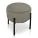 Kit 04 Puffs Iron Suede Marrom Rato Base Preto Palito D'Rossi