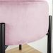 Kit 04 Puffs Iron Suede Rosa Bebê Base Preto Palito D'Rossi