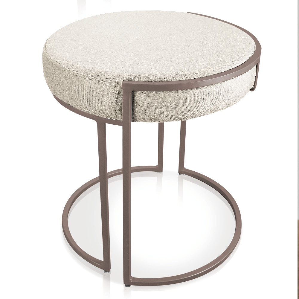 Kit 04 Puffs Love Suede Base Industrial Cobre - D'Rossi