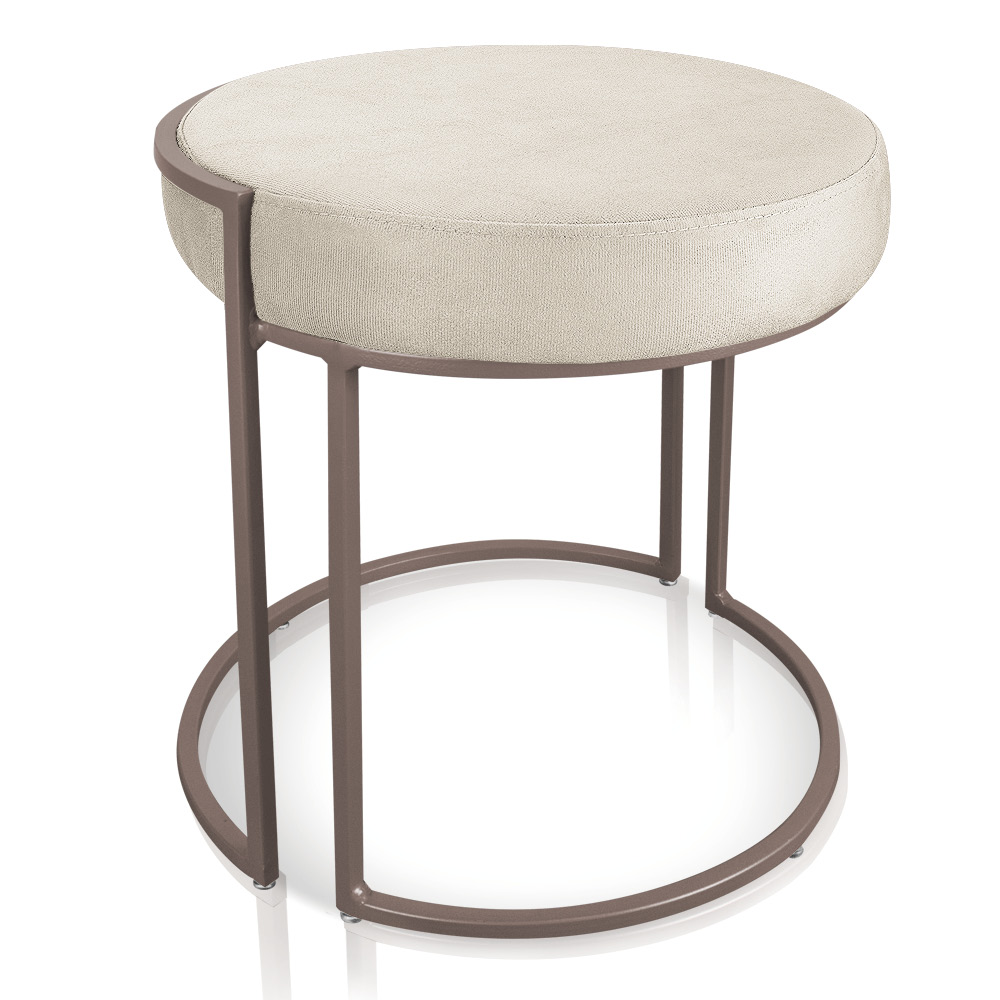 Kit 04 Puffs Love Suede Base Industrial Cobre - D'Rossi