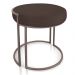 Kit 04 Puffs Love Suede Marrom Base Industrial Cobre - D'Rossi