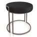 Kit 04 Puffs Love Suede Preto Base Industrial Cobre - D'Rossi