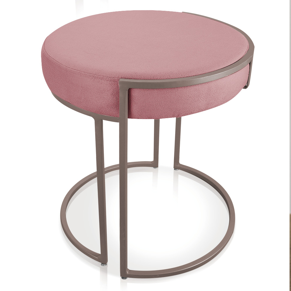 Kit 04 Puffs Love Suede Rose Base Industrial Cobre - D'Rossi